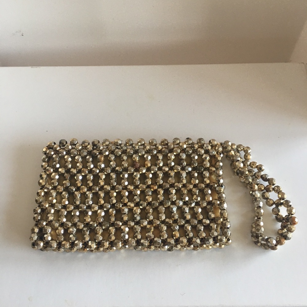 Vtg Gold beaded evening bag circa 1940 - Picture 11 of 11